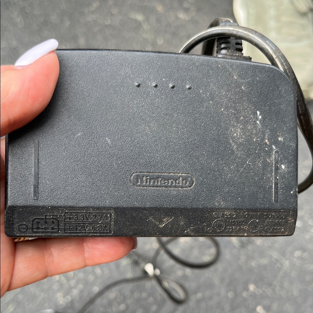 Nintendo Black Charging Adapter